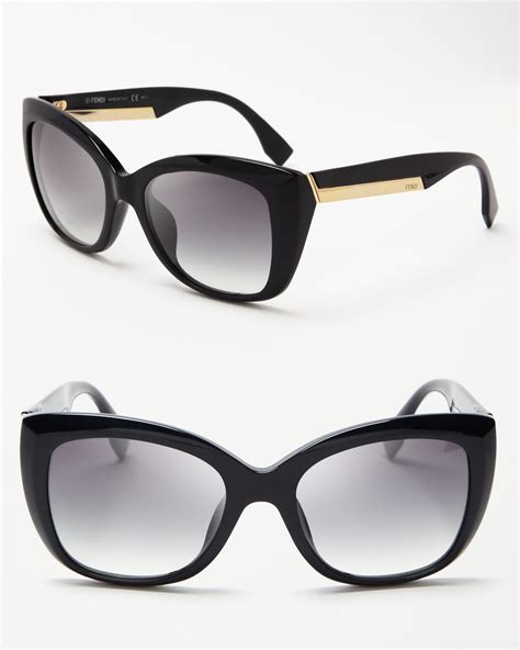 fendi oversized cat eye sunglasses